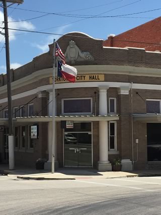 City Hall in Yorktown Texas